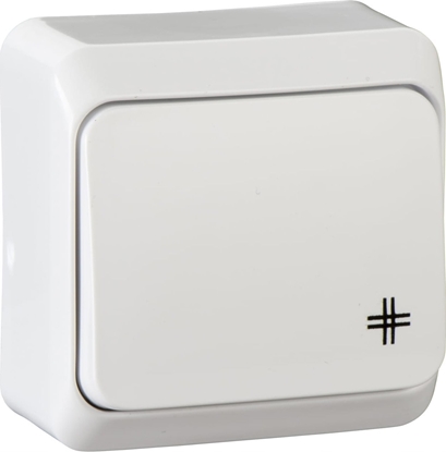 Picture of SCHNEIDERE Prima cznik krzyowy Schneider natynkowy pojedynczy (wnt-700p) biay WDE001070