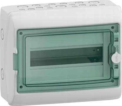 Picture of SCHNEIDERE Rozdzielnica hermetyczna Schneider Mureva / d. Kaedra 1x12 IP65 UV MRV-1-12-NT-T 13431 natynkowa drzwi transparentne