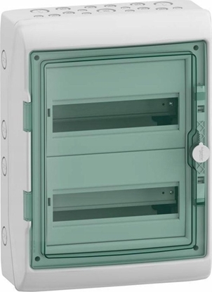 Picture of SCHNEIDERE Rozdzielnica hermetyczna Schneider Mureva / d. Kaedra 2x12 IP65 UV MRV-2-12-NT-T 13433 natynkowa drzwi transparentne