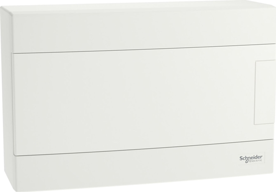 Picture of SCHNEIDERE Rozdzielnica natynkowa Schneider 1x12 IP40 IK07 Easy9 EU EZ9EU-1-12-NT-P EZ9EUD112 biaa drzwi biae