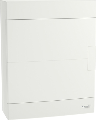 Attēls no SCHNEIDERE Rozdzielnica natynkowa Schneider 2x12 IP40 IK07 Easy9 EU EZ9EU-2-12-NT-P EZ9EUD212 biaa drzwi biae