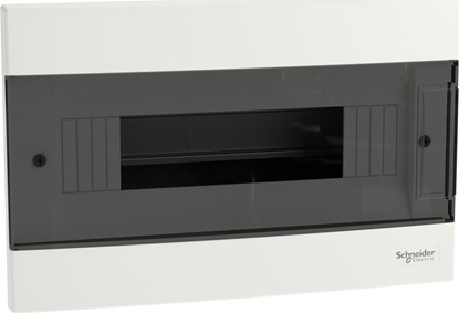 Picture of SCHNEIDERE Rozdzielnica podtynkowa Schneider 1x12 IP40 IK07 Easy9 EU EZ9EU-1-12-PT-T EZ9EUA112 biaa drzwi transparentne