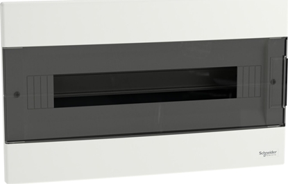Picture of SCHNEIDERE Rozdzielnica podtynkowa Schneider 1x18 IP40 IK07 Easy9 EU EZ9EU-1-18-PT-T EZ9EUA118 biaa drzwi transparentne