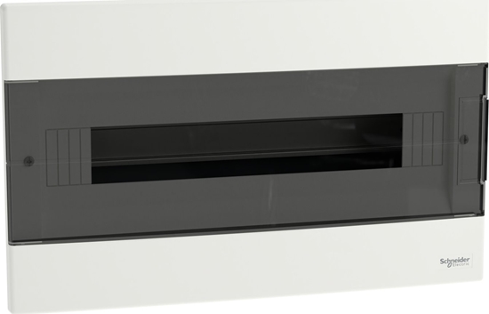 Picture of SCHNEIDERE Rozdzielnica podtynkowa Schneider 1x18 IP40 IK07 Easy9 EU EZ9EU-1-18-PT-T EZ9EUA118 biaa drzwi transparentne