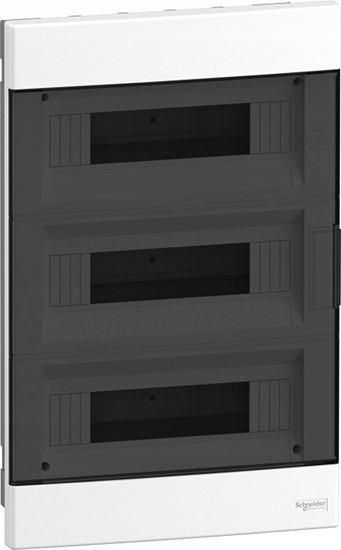 Picture of SCHNEIDERE Rozdzielnica podtynkowa Schneider 3x12 IP40 IK07 Easy9 EU EZ9EU-3-12-PT-T EZ9EUA312 biaa drzwi transparentne