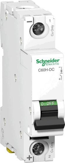 Picture of SCHNEIDERE Wycznik nadprdowy Schneider Acti 9 A9N61518 1P C 50A 6kA C60H-DC-C50-1