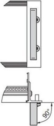 Изображение SCHROFF Jednoczciowy uchwyt SCHROFF, szeroko 12,2 mm, anodowany na jasno, 4 HU