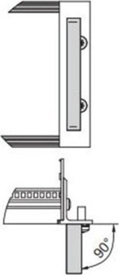 Изображение SCHROFF Jednoczciowy uchwyt SCHROFF, szeroko 12,2 mm, anodowany na jasno, 4 HU