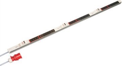 Изображение SCHROFF Listwa gniazdowa SCHROFF, IEC, 3-fazowa, 32 A, wtyczka IEC 60309, 24 x IEC C13 / 6 x IEC C19, bezpiecznik 6 x 16 A