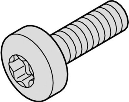 Изображение SCHROFF ruba konierzowa SCHROFF, Torx M2,5 x 12,3 mm, stal niklowana, 100 szt.