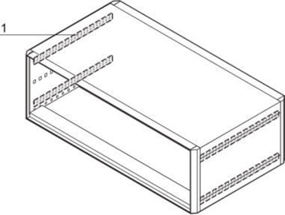 Attēls no SCHROFF SCHROFF RatiopacPRO Zestaw ekranujcy EMC ciana boczna do pokrywy 375 mm