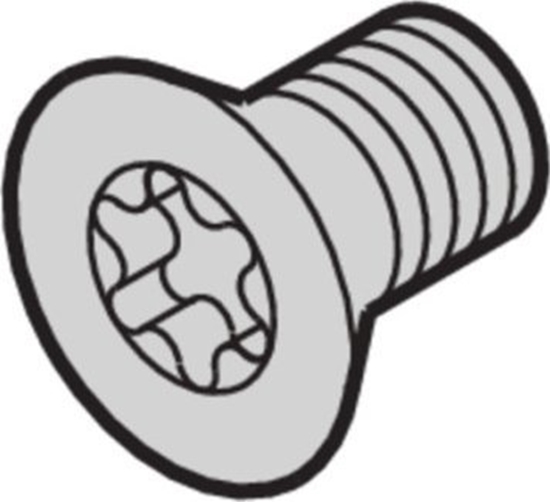 Picture of SCHROFF SCHROFF ruba z bem stokowym, Torx M4x14 mm, St ocynkowana