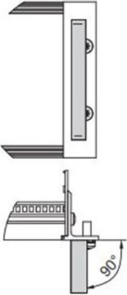 Attēls no SCHROFF SCHROFF Uchwyt przedni jednoczciowy, szeroko 12,2 mm, anodowany na jasno, 6 U