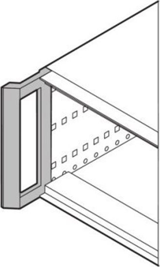 Picture of SCHROFF SCHROFF Uchwyt przedni, doposaenie do RatiopacPRO, RAL 7016, 3 U