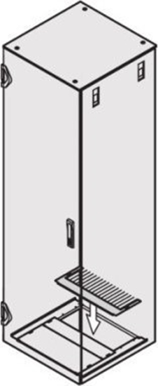 Picture of SCHROFF SCHROFF VARISTAR Listwa szczotkowa, czarna, do pyty bazowej, (szeroko 80 mm)