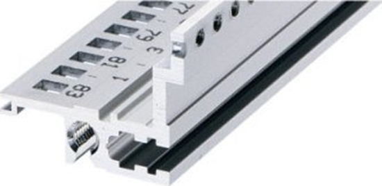 Picture of SCHROFF Tylna szyna pozioma SCHROFF, typ L-MZ, lekka, z szyn Z, 63 KM