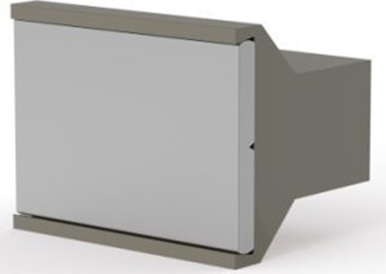 Picture of SCHROFF Uchwyt trapezowy SCHROFF z tworzywa sztucznego, szary, 8 KM