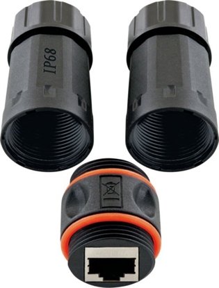 Изображение Schwaiger Schwaiger CAT6A Netzwerkverbinde Outdoor 2x RJ45 Buchse