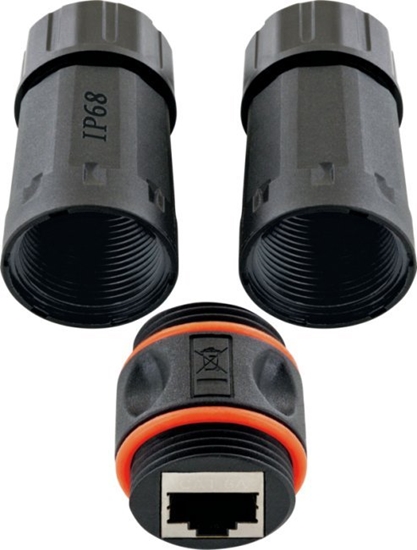 Изображение Schwaiger Schwaiger CAT6A Netzwerkverbinde Outdoor 2x RJ45 Buchse