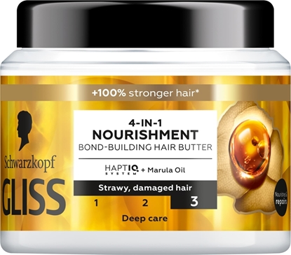 Attēls no Schwarzkopf GLISS_Trt Aqua Revive wzmacniajca maska do wosów 4w1 Nourishment 400ml