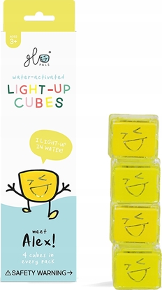Attēls no Seba/FR Skates Glo Pals, Kostki sensoryczne wiecce w wodzie - Alex, 4 szt.