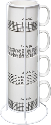 Attēls no Secret de Gourmet Ceramiczne kubki BIAE 4x BIAY KUBEK Nowoczesny