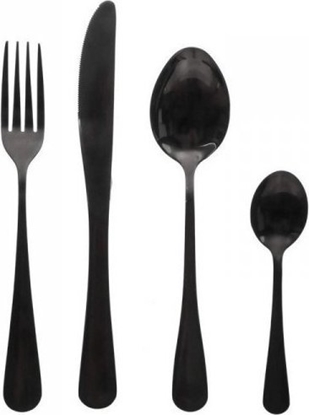 Attēls no Secret de Gourmet Zastawa stoowa Shadow Czarny Stal nierdzewna (16 Czci)