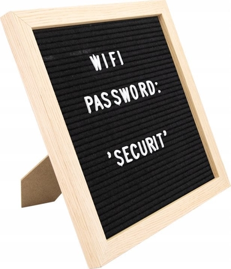 Picture of Securit Securit® bogstavtavle teakramme 30x30 cm