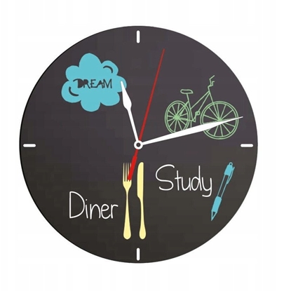 Picture of Securit® silhuet Ur tavle i sort