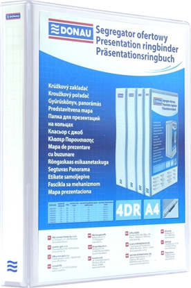Picture of Segregator Donau 4-ringowy A4 40mm biay (2788404PL-09)