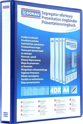 Picture of Segregator Donau 4-ringowy A4 65mm niebieski (2788654PL-10)