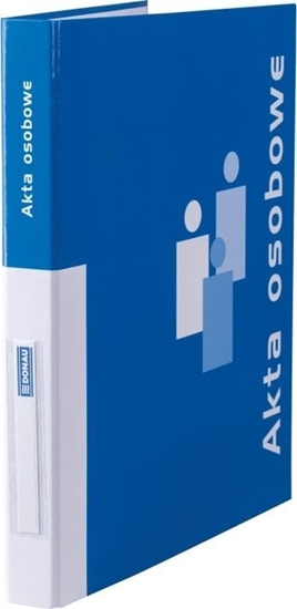 Picture of Segregator Donau Segregator ringowy DONAU do akt osobowych, tekturowy, A4/2R/20mm, przek. A-E, niebieski