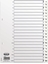 Picture of Segregator Elba Elba 400020999, Alphabetic tab index, Polypropylene (PP), White, Portrait, A