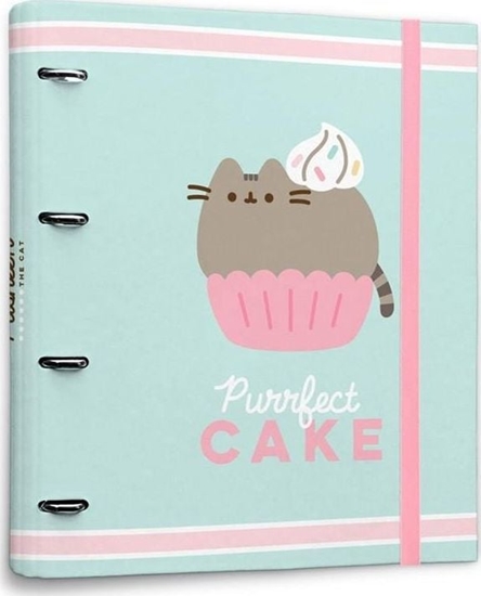 Изображение Segregator Pusheen Budget 4-ringowy 26x32cm jasnozielony (67371-uniw)