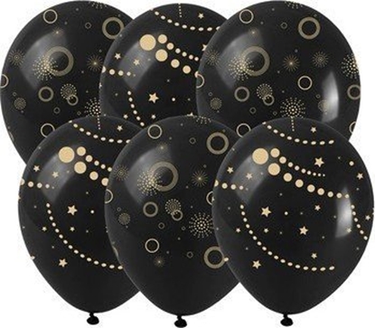 Изображение Selgros Balony okazjonalne ze zotym nadrukiem (6 szt.)