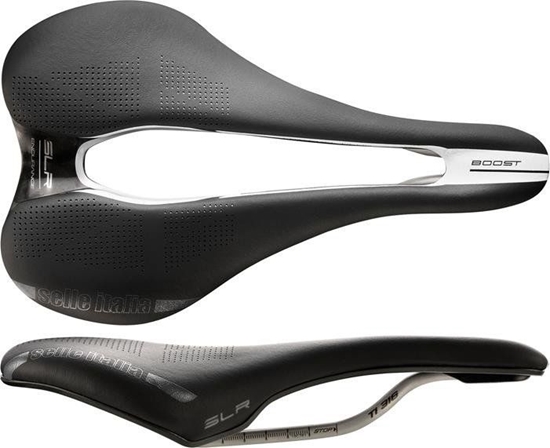 Picture of Selle Italia Siodo SELLE ITALIA SLR BOOST ENDURANCE SUPERFLOW L (id match - L3) ti 316 tube 7, fibra-tek, czarne (NEW)