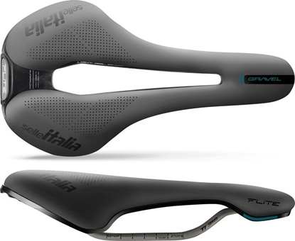 Picture of Selle Italia Siodo SELLE ITALIA FLITE BOOST GRAVEL TI316 SUPERFLOW S (id match S3), TI 316 Rail, Fibra-Tek, Light Gel, 228g (NEW)