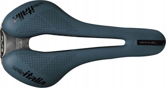 Picture of Selle Italia Siodo SELLE ITALIA FLITE BOOST GRAVEL TI316, Superflow S (id match - S3), TI 316 Rail, Fibra-Tek, Light Gel, 228g, Niebieskie (NEW)