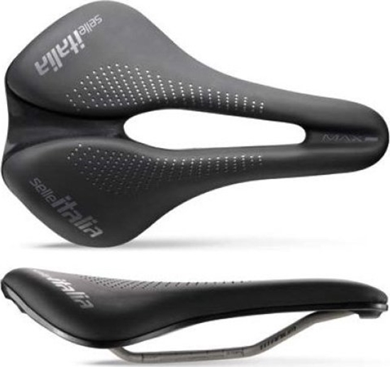 Picture of Selle Italia Siodo SELLE ITALIA MAX NOVUS EVO BOOST GEL SUPERFLOW L (id match - L3) TI 316 tube 7, fibra-tek, czarne (NEW)