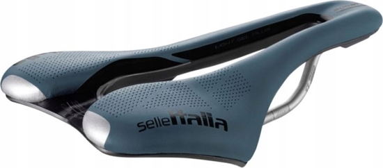 Picture of Selle Italia Siodo SELLE ITALIA SLR BOOST GRAVEL TI316, Superflow S (id match - S3), TI 316 Rail, Fibra-Tek, Light Gel, 204g, Niebieskie (NEW)