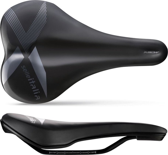 Picture of Selle Italia Siodo SELLE ITALIA X-Bow S1, FeC Alloy Rail 7 mm, Soft-Tek, 310g, Czarne (NEW)