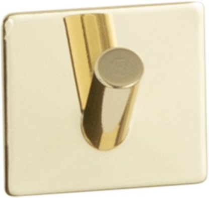 Picture of Selvklæbende krog - enkelt - Messing