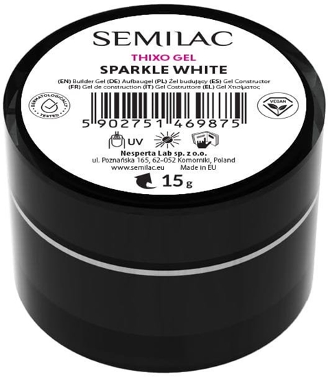 Picture of SEMILAC el budujcy Thixo Gel - Sparkle White 15 g