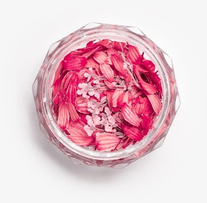 Attēls no SEMILAC Flower Flakes Coral Blossom