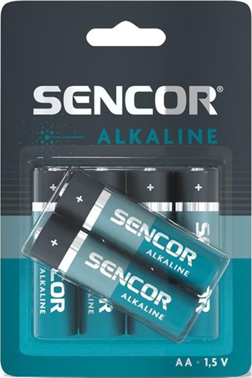 Изображение Sencor Bateria alkaliczna, AA (LR6), AA, 1.5V, Sencor, blistr, 6-pack