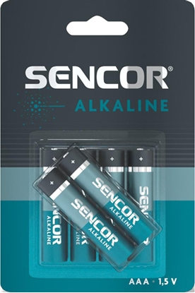 Изображение Sencor Bateria alkaliczna, AAA (LR03), AAA, 1.5V, Sencor, blistr, 6-pack