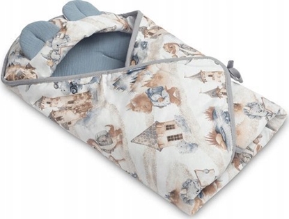 Изображение Sensillo OTULACZ MULINOWY DO FOTELIKA -  SMOKI JEANS