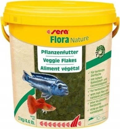 Attēls no Sera Flora Nature 10 l, patki - pokarm premium