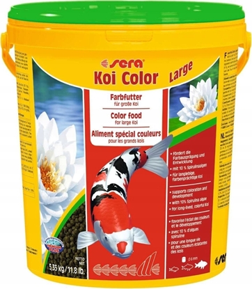 Изображение Sera Koi Color Large 21 l, granulat - pokarm postawowy dla Koi