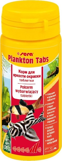 Изображение Sera Plankton Tabs Nature 50 ml - pokarm wybarwiajcy w tabletkach